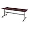 Kobe Rectangle FlipTop Table, 72" W, 29" H, Laminate Top, Mahogany MKFT7230MH - alternate 1
